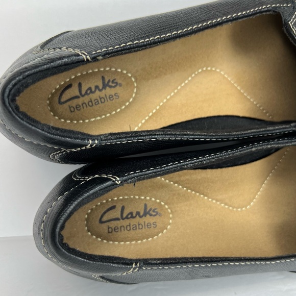 Clark’s Women's Ashland Step Loafer Sz 10M Black Leather 64580 Superb Clean! - Picture 12 of 14